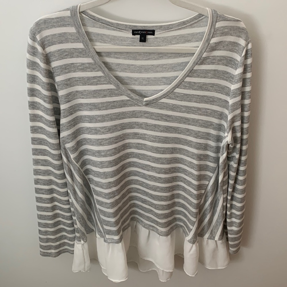 Ruffle Trim Top